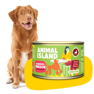 Wet dog food deer with potatoes 410g Animal Island