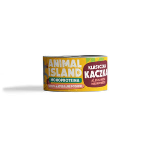 Duck monoprotein wet cat food 6x100g Animal Island