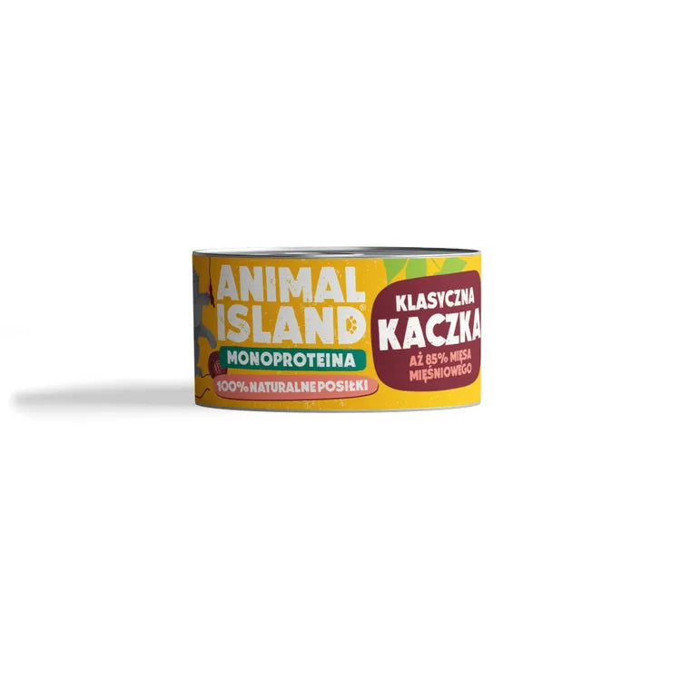 Duck monoprotein wet cat food 6x100g Animal Island