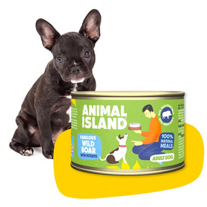 Wet dog food venison with potatoes 410g Animal Island