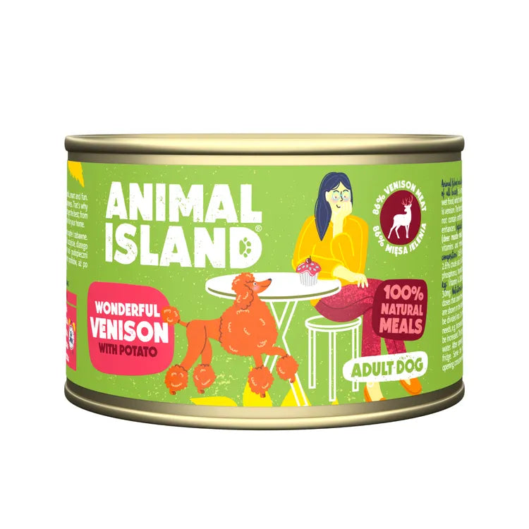 Mokra karma dla Psa jeleń z ziemniakami 12x410g Animal Island