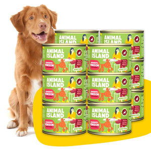 Wet dog food deer with potatoes 12x410g Animal Island