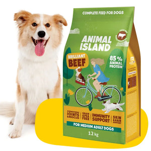 Dry dog ​​food beef 12 kg Animal Island