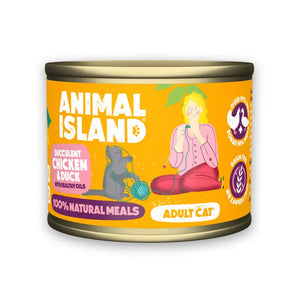 Wet food for cats chicken duck 12x200g Animal Island