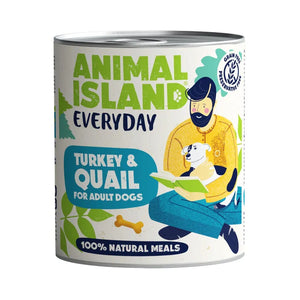 Wet dog food turkey quail Everyday 12x800g Animal Island