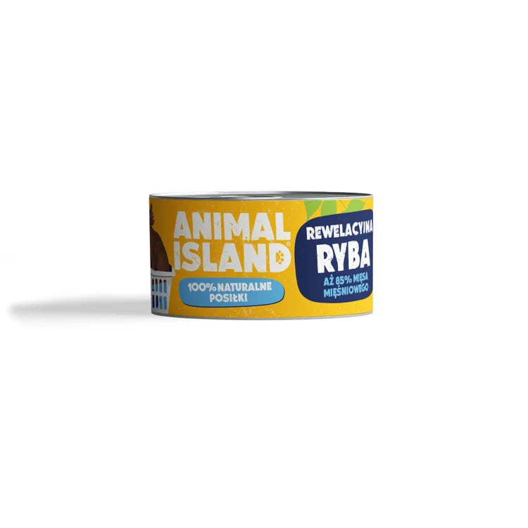 Mokra karma dla Kota ryba monoproteina 100g Animal Island