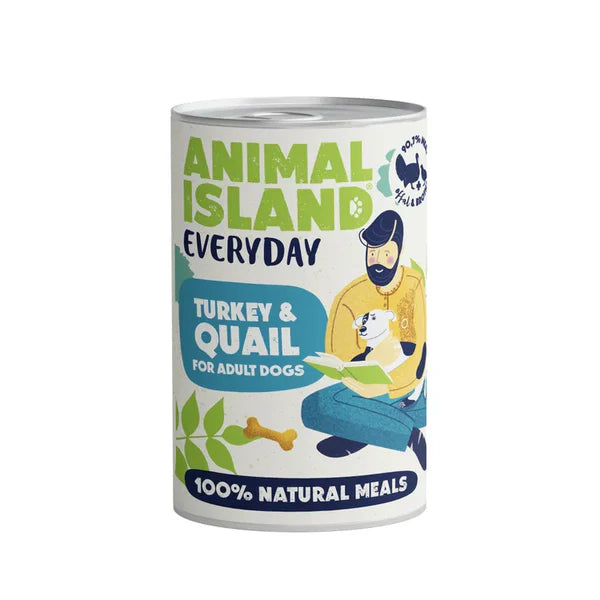 Wet dog food turkey quail Everyday 12x400g Animal Island