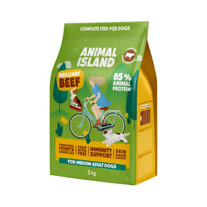 Dry dog ​​food beef 3 kg Animal Island