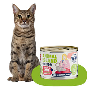 Animal Island EVERYDAY wet cat food TURKEY/LAMB 200G