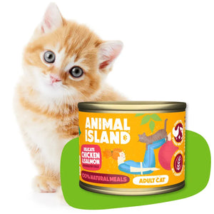 Wet cat food chicken salmon 200g Animal Island