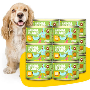 Wet dog food beef with carrot 12x 410g Animal Island