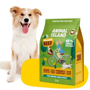 Dry dog ​​food beef 3 kg Animal Island