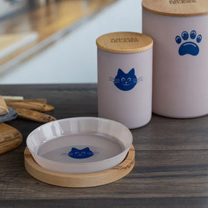 Cat food container with a cat head, size S, color Cashmere Pink Animal Island