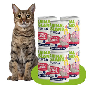 Wet cat food turkey lamb Everyday 6x400g Animal Island