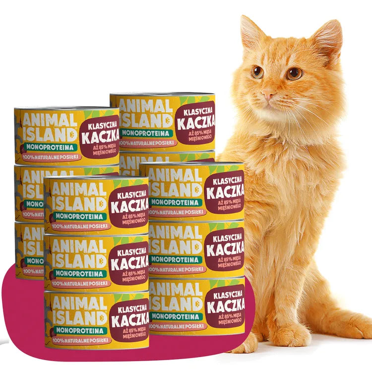 Duck monoprotein wet cat food 12x100g Animal Island