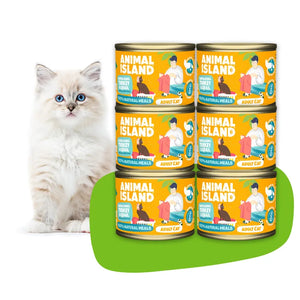 Wet cat food turkey quail 6x200g Animal Island