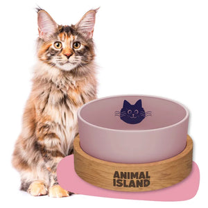 Cat bowl, size S 900ml, Cashmire Pink, Animal Island