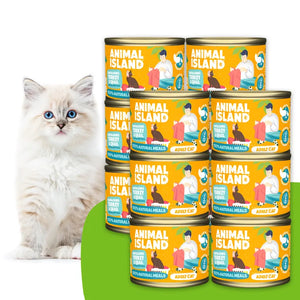 Wet cat food turkey quail 12x200g Animal Island