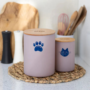 Dog food container with Dog head, size S, color Cashmere Pink Animal Island