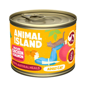 Wet cat food chicken salmon 200g Animal Island