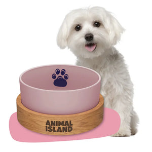 Dog bowl, size S 900ml, Cashmire Pink, Animal Island