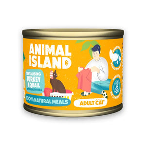 Wet cat food turkey quail 200g Animal Island