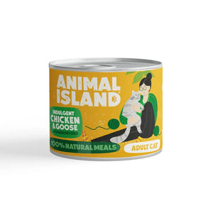 Wet cat food chicken goose 6x200g Animal Island