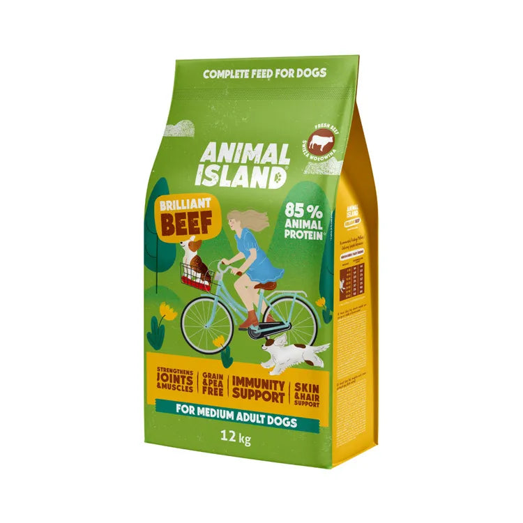 Dry dog ​​food beef 12 kg Animal Island